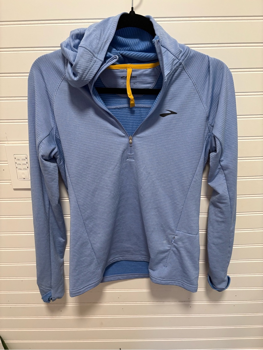 Brooks Sky Blue Half-Zip Performance Pullover